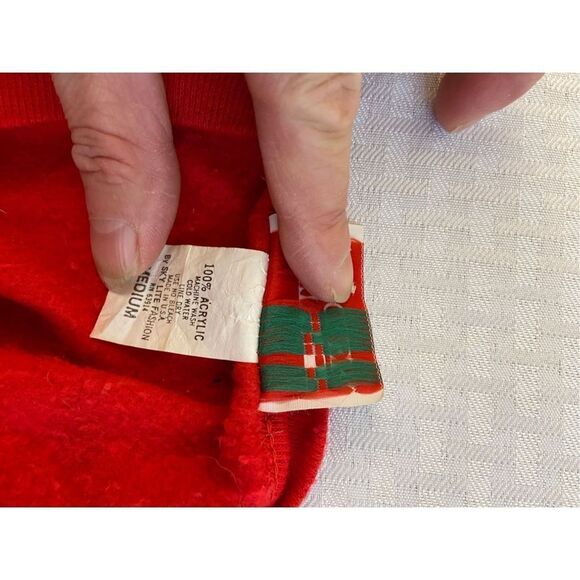 Nutcracker Puffy Sky Lite Fashion 1991 red Christmas sweatshirt Usa #63914 M - Picture 3 of 7